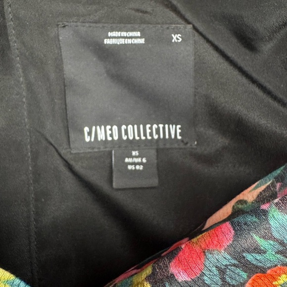 C/MEO Collective Red and Pink Long Sleeve Dress #332 - Picture 13 of 17